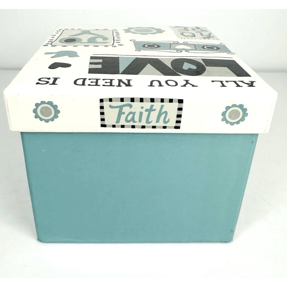 Renewing Faith All You Need Is Love Box Trinkets Keepsakes Decor 5.5x4.25x4” - Picture 4 of 9